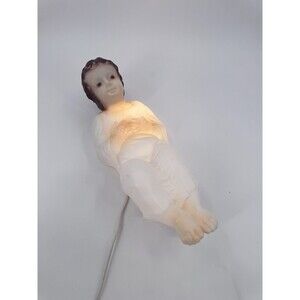 Vintage Empire Blow Mold Christmas Nativity Scene Baby Jesus Yard Decor Works